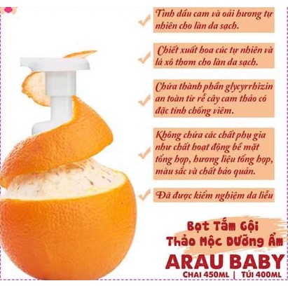 Sữa tắm dưỡng ẩm cho bé Arau Baby bình 450ml