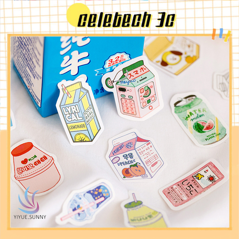 Bộ 50 Miếng Dán Trang Trí Nhiều Kiểu Thiết Kế Dễ Thương