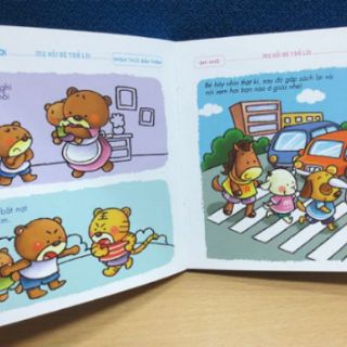 Sách Mẹ hỏi bé trả lời (Bộ 4 cuốn ) - Kim Đồng (Sách phát triển ngôn ngữ, rèn luyện trí nhớ, kỹ năng eq, iq, cq cho bé)