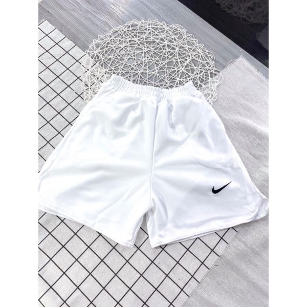 Quần Đùi Short Nam Nữ Thun Cotton 100% Thiết Kế Hình Thêu