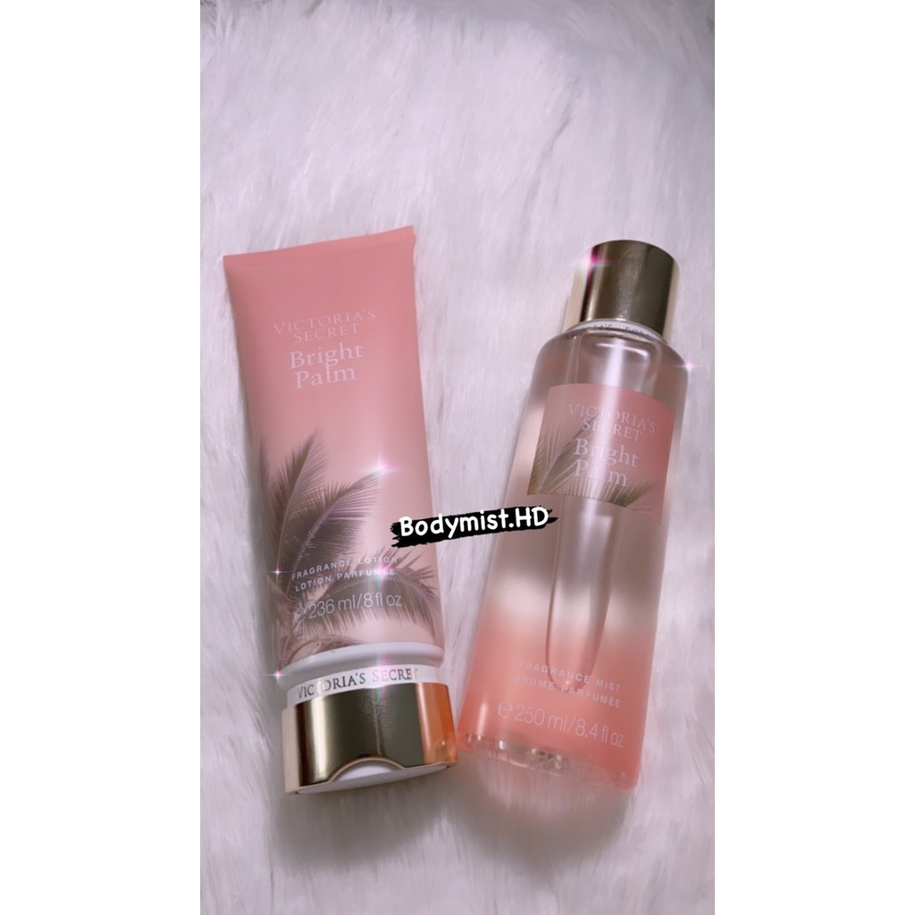 [FREESHIP EXTRA] - 🌹🌹BODY MIST - Xịt thơm Bright Palm Victoria's Secret 250ML 💥💥 | Thế Giới Skin Care