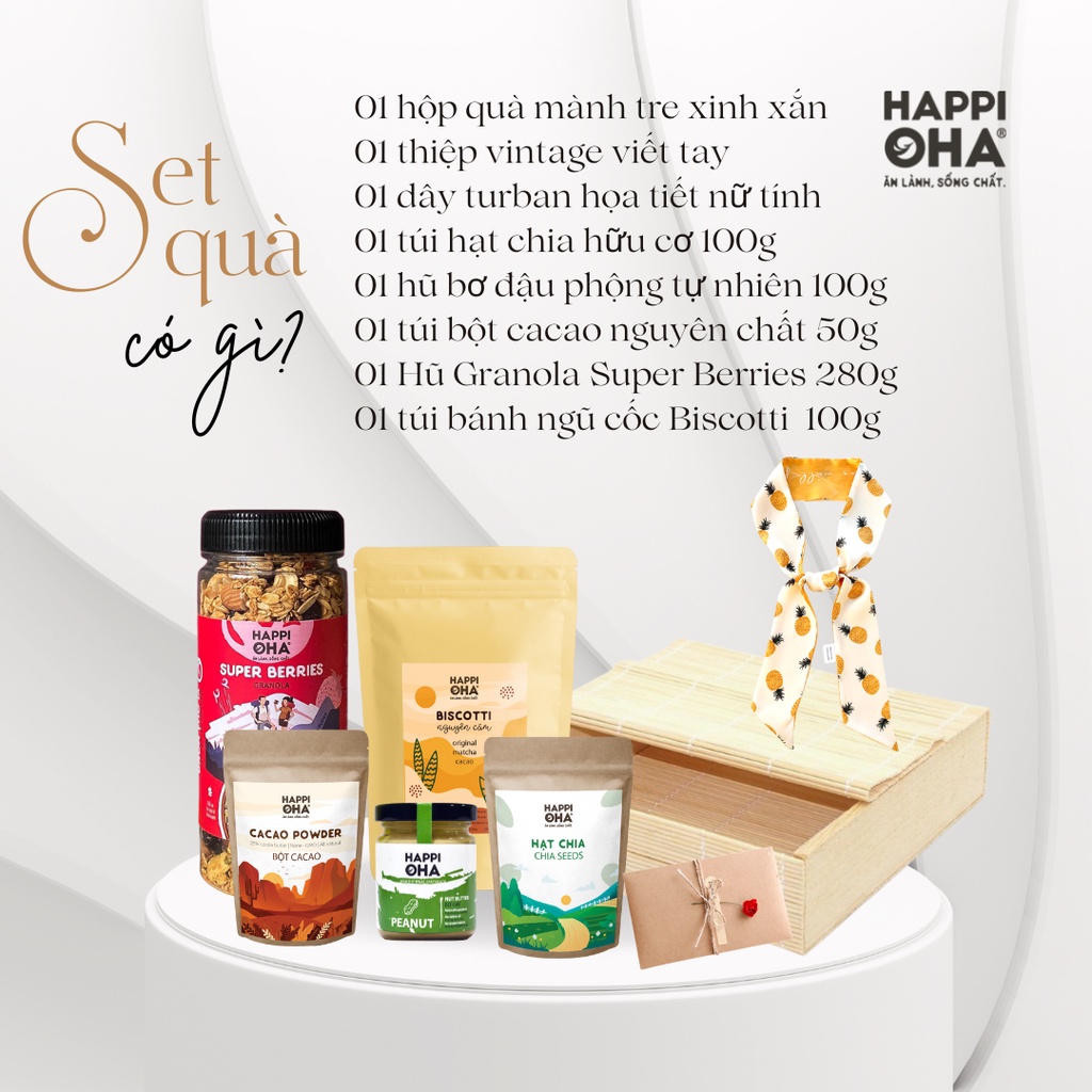 Giỏ Quà Hạt Dinh Dưỡng, Chăm Sóc Sức Khỏe - HAPPI OHA