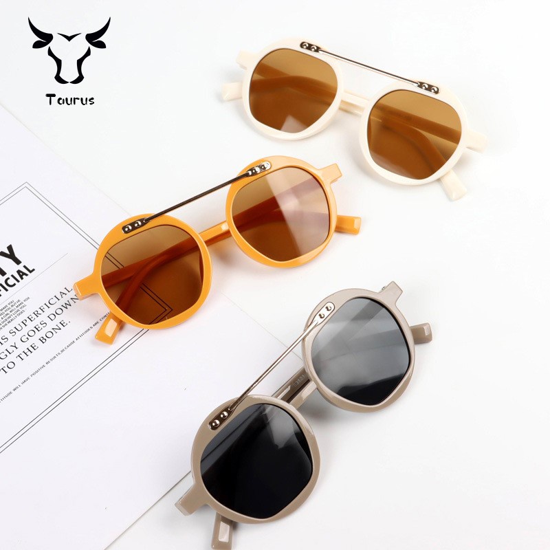 Thời trang mới Chống-tia cực tím trẻ em của kính mát, kính cá nhân Retro Kính mát bé
