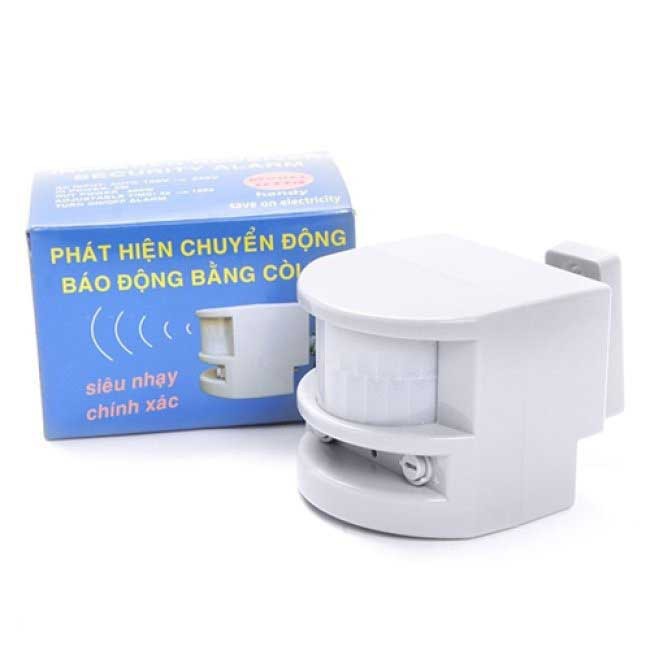 Thiết bị báo động hồng ngoại chống trộm Decom tích hợp còi báo động công suất lớn, khoảng cách cảm biến 12m