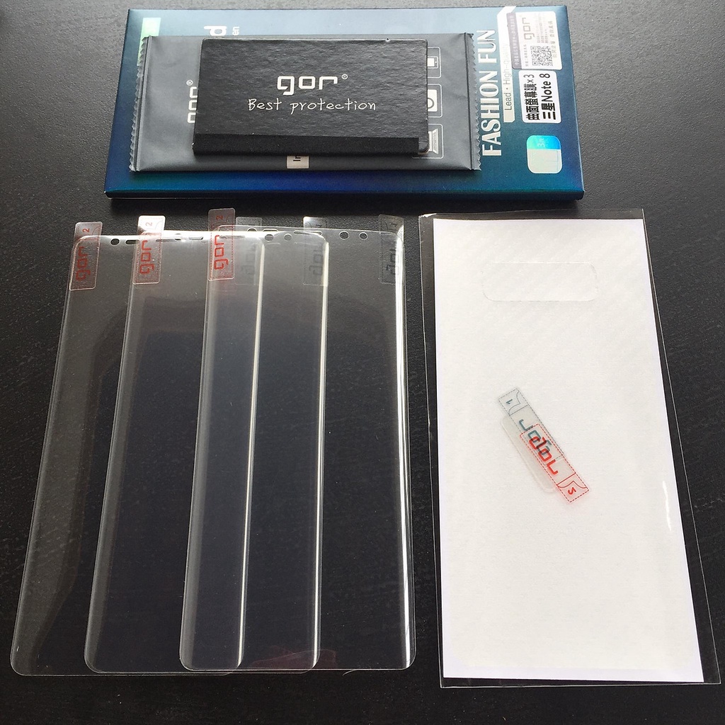 Bộ 3 miếng dán Samsung NOTE 7 / NOTE 8 / NOTE 9 / NOTE 10 / NOTE 10 Plus / NOTE 20 Ultra Full màn hãng GOR cao cấp