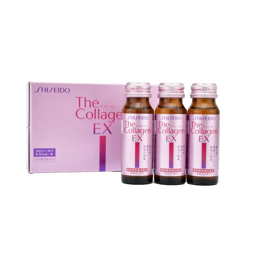Collagen Shiseido EX dạng nước uống - hộp 10 lọ 50ml Nội Địa Nhật Bản