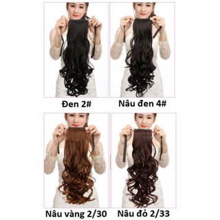 Cột tóc giả xoăn sóng 50cm