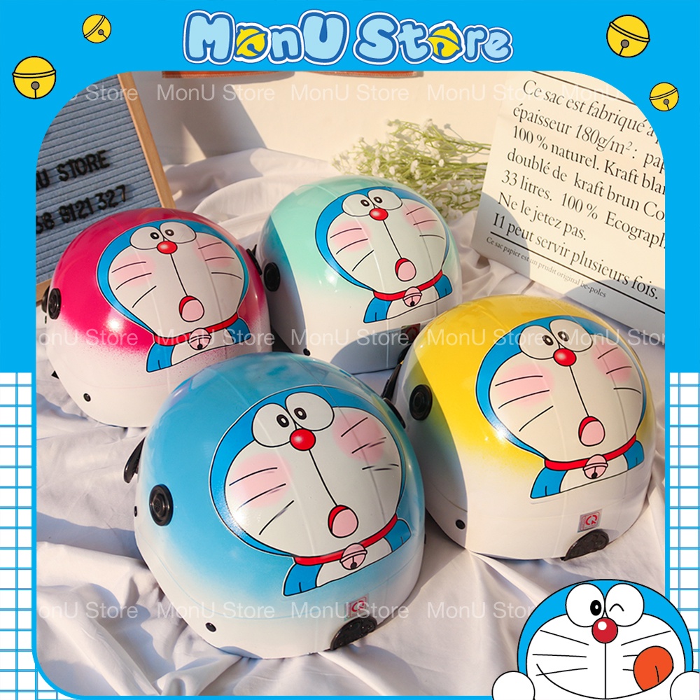Mũ bảo hiểm nửa đầu DORAEMON DOREMON có lỗ thông gió dễ thương cute MON0252