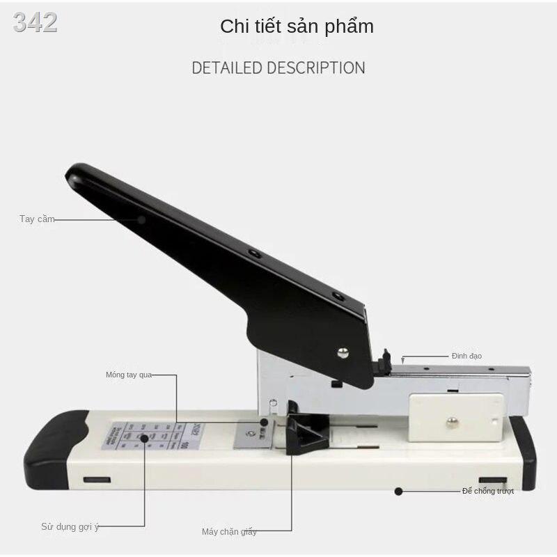 【sản phẩm sale】Máy dập ghim lớp dày 120 tờ sách giáo khoa kích thước lớn thường đóng gáy tiết kiệm sức lao động