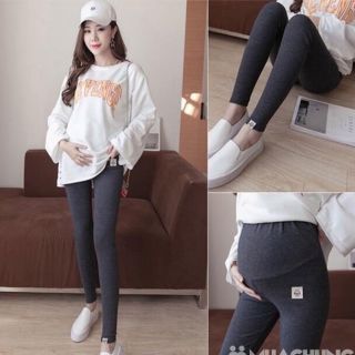 Quần legging mèo lót nỉ cho bà bầu