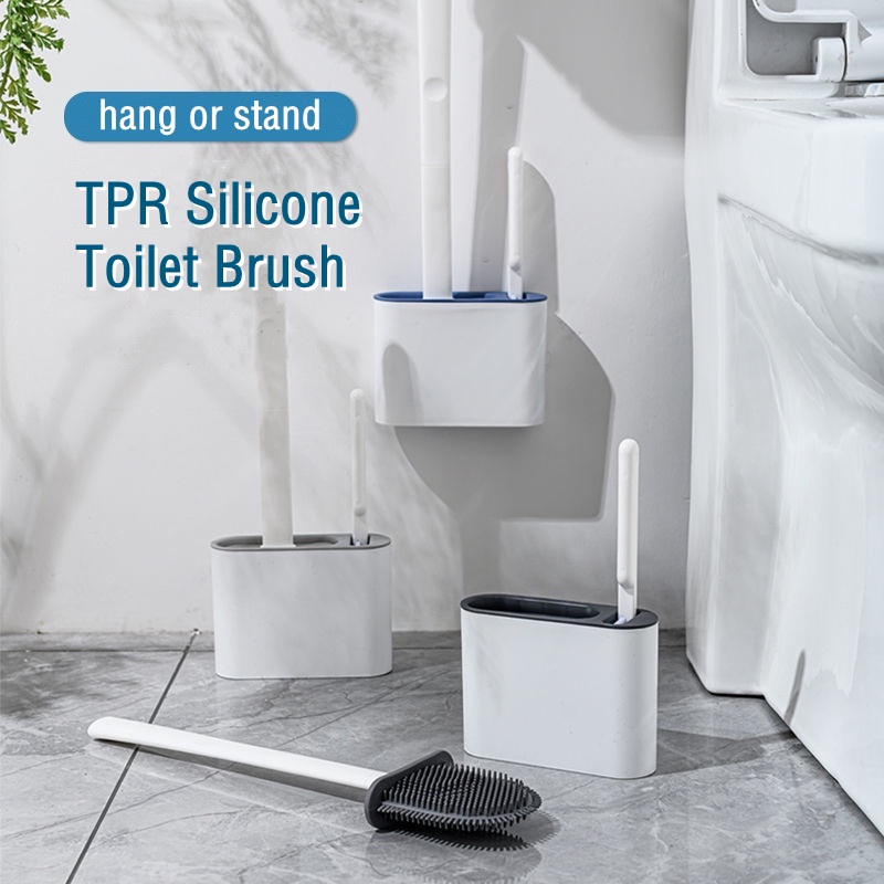 Giá Đỡ Bàn Chải Vệ Sinh Toilet Gắn Tường Bằng Chất Liệu Silicone