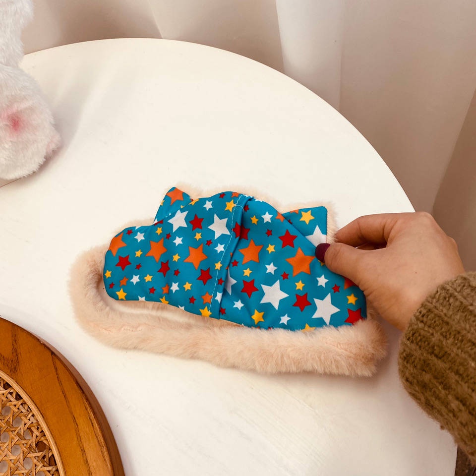 Miếng Bịt Mắt Ngủ Bằng Lông Nhung Hình Tai Thỏ Dễ Thương Cho Nữ