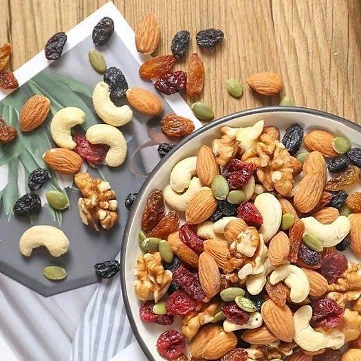 Granola 100% Hạt Không Yến Mạch, Ngũ Cốc Mật Dừa Thêm Óc Chó Vàng Đỏ, Dừa Khô 11 Loại Hạt - NHALAM FOOD