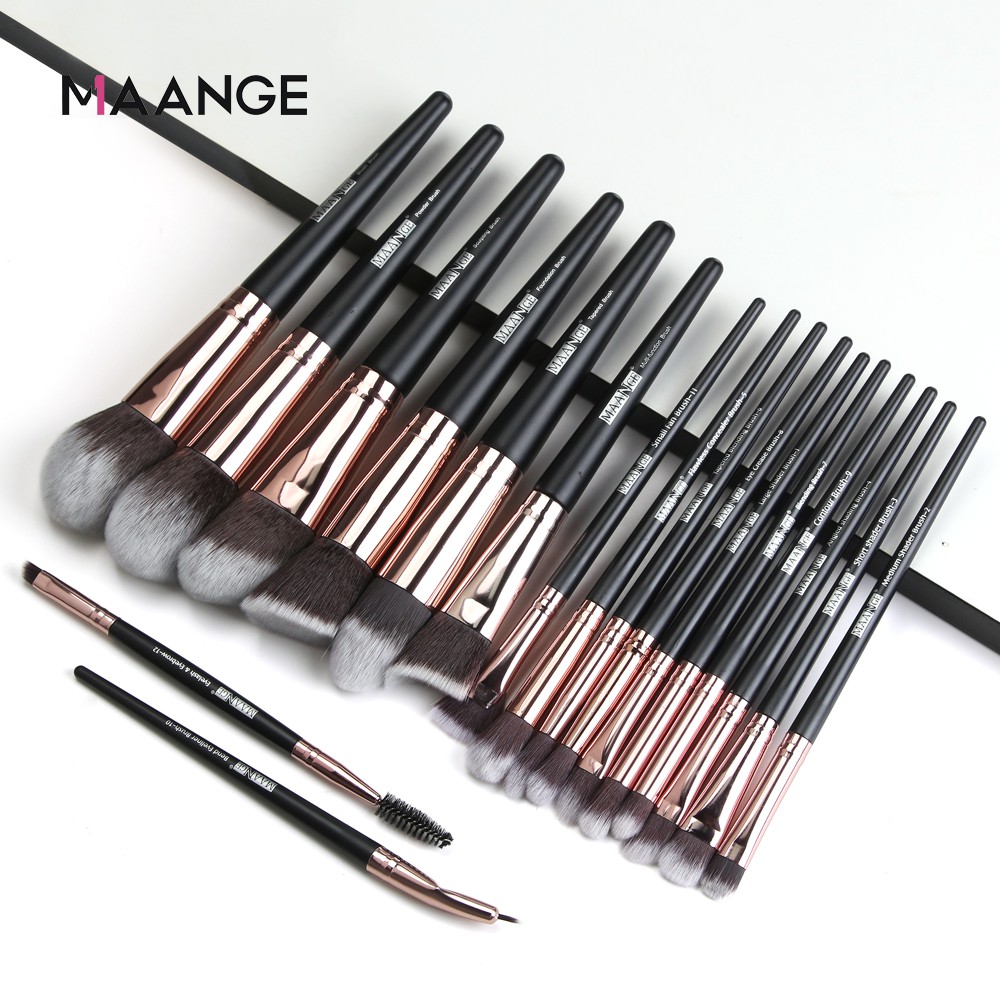 Bộ 18 Cọ Trang Điểm MAANGE Dụng cụ làm đẹp chuyên nghiệp