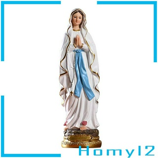 30cm Catholic Resin Our Lady of Lourdes Virgin Mary Statue Figure Home Gifts
