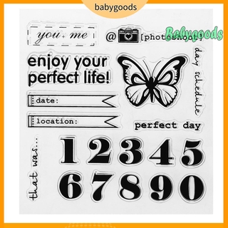 Con bướm silicone trong suốt trang trí scrapbook