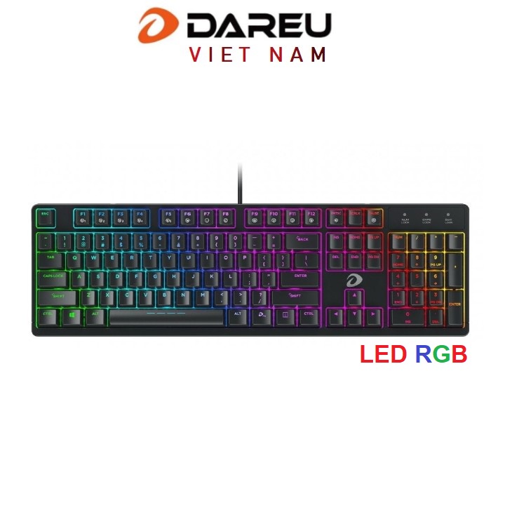 Bàn phím cơ DAREU EK1280 V2 104KEY (RGB, Blue/ Brown/ Red D switch)