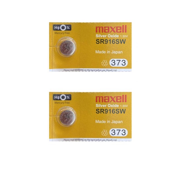 Pin Maxell SR916SW / 373 / 372 / SR916 / SR68 / 280-45 Silver Oxide 1.55Volt (Made in Japan)