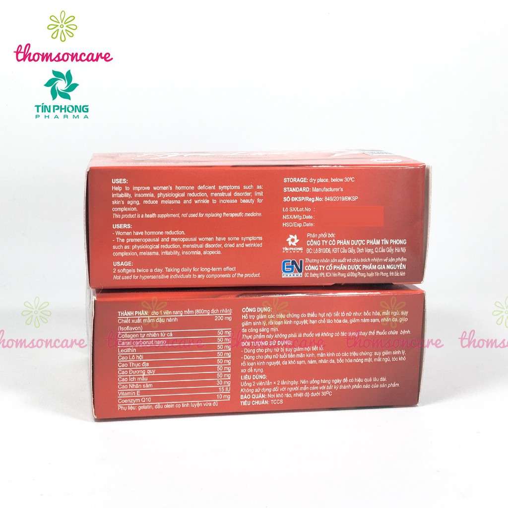 Viên hồi xuân Ngọc Lan - bổ sung nội tiết tố nữ, cải thiện hết khô âm đạo từ mầm đậu nành và vitamin E