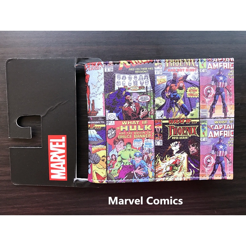 Ví da họa tiết siêu anh hùng Marvel Superman Batman cá tính