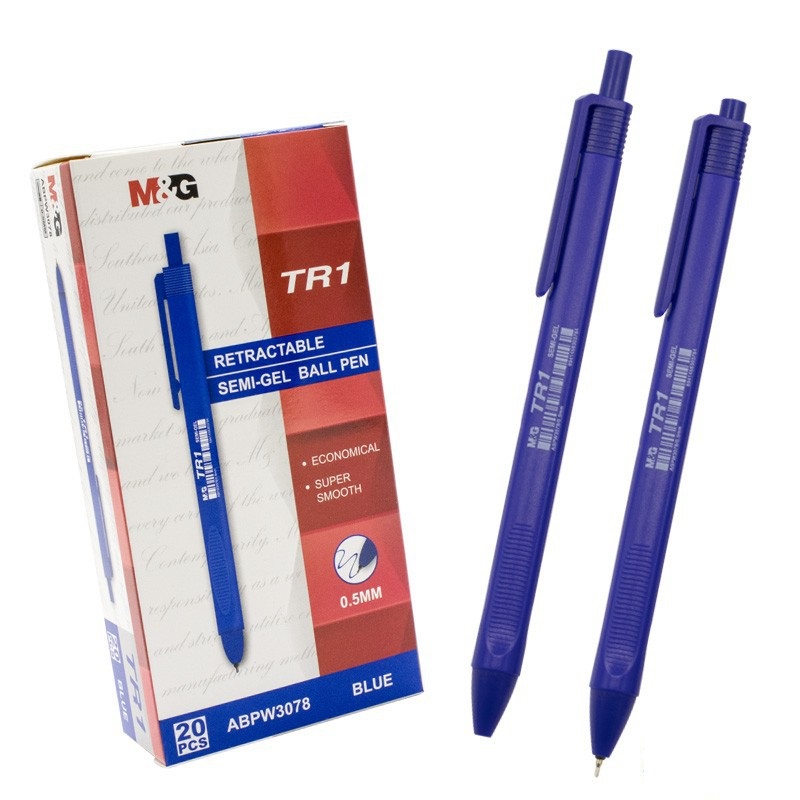 [NGÒI CŨ - THANH LÝ] Hộp 20 bút bi TR1 M&G ABPW3078 ngòi 0.5mm (Áp dụng màu xanh, đen)