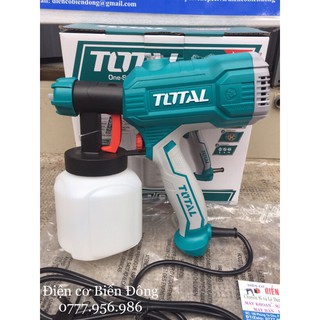Máy phun sơn 🌈 FREESHIP🌈 Máy phun sơn Total TT3506 - 450W hoạt động bằng nguồn điện, là dụng cụ để sơn vật liệu