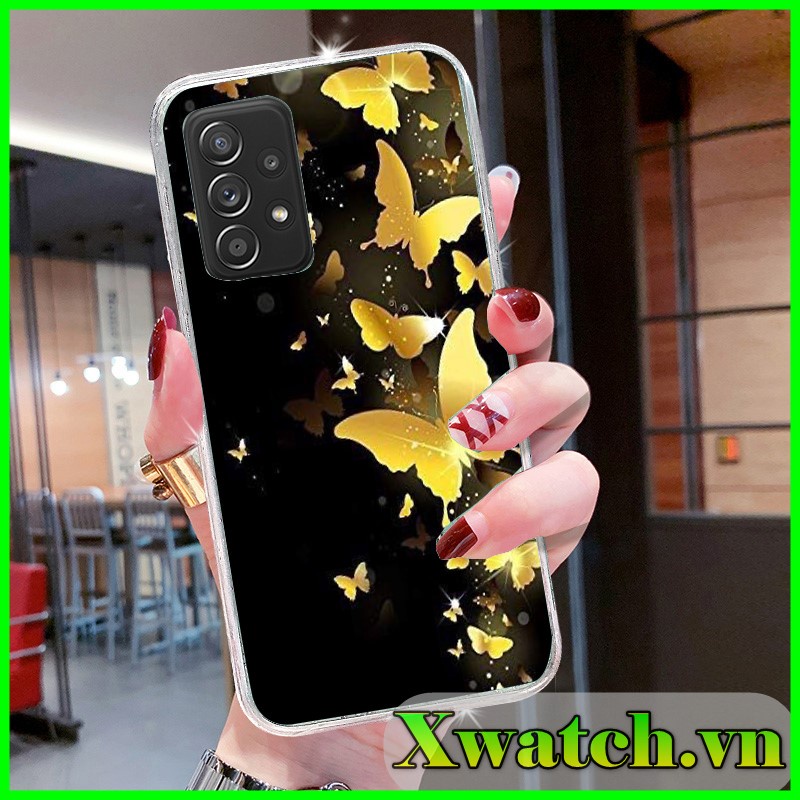 Ốp lưng silicon Samsung Galaxy A33 A13 A23 A03 S22 plus S22 ultra S21 Fe A53 A03s A12 A22 M12 M32 A02 M02 in hình Bướm