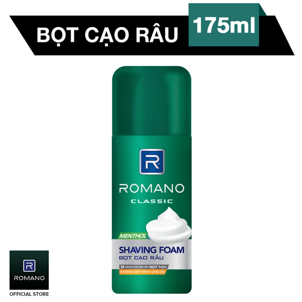 Bọt Cạo Râu Romano Classic (175ml)