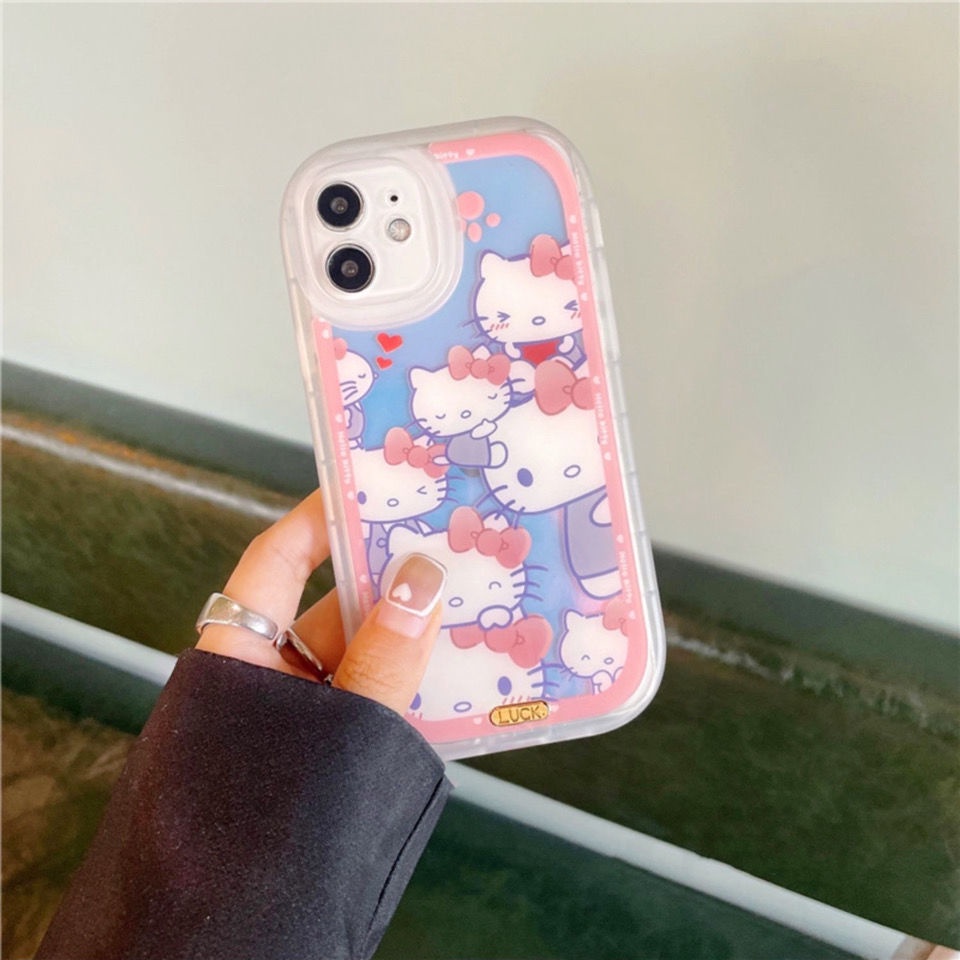 Ốp Điện Thoại Silicon Mềm Hình Mèo Hoạt Hình Cho IPhone 12 13 11 Pro Max X Xs Max Xr