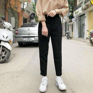 Quần baggy đen basic