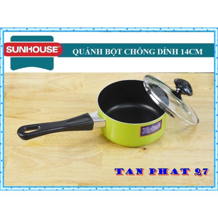 nồi quấy bột CHỐNG DÍNH sunhose14cm CÓ HÌNH THẬT