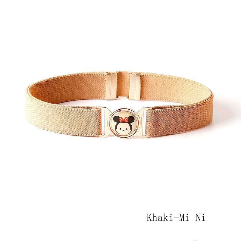 Thắt Lưng Co Giãn 25Mm Họa Tiết Hoạt Hình Dành Cho Học Sinh