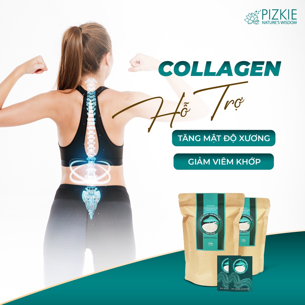 Collagen Nhật Bản  - PIZKIE COLLAGEN PEPTIDE - Nguyên Liệu Nhập Khẩu Nhật Bản Trẻ Hóa, Giảm Nếp Nhăn, Cấp Ẩm