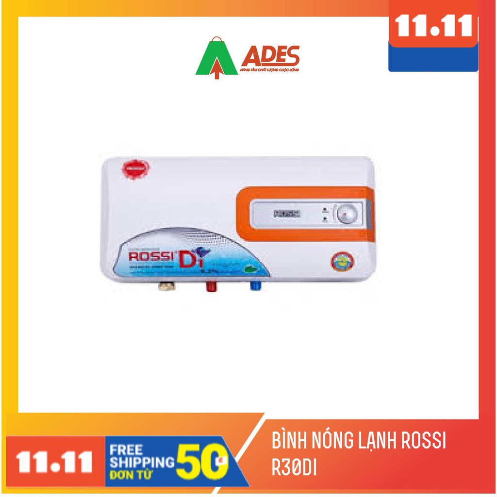 [Mã 154ELSALE2 giảm 7% đơn 300K] Bình nóng lạnh Rossi R30DI