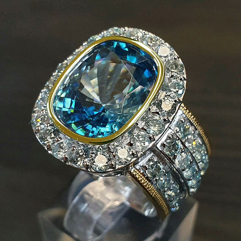 Nhẫn Cưới Đính Đá Zircon Sang Trọng