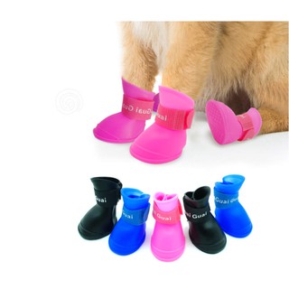 Giày ủng cho chó mèo giúp đi mưa và chống bẩn chân