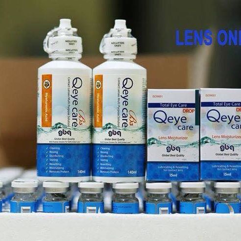 [combo]Ngâm Qeye care 150ml + nhỏ mắt Qeye Care 15ml Chuyên dùng cho kính áp tròng