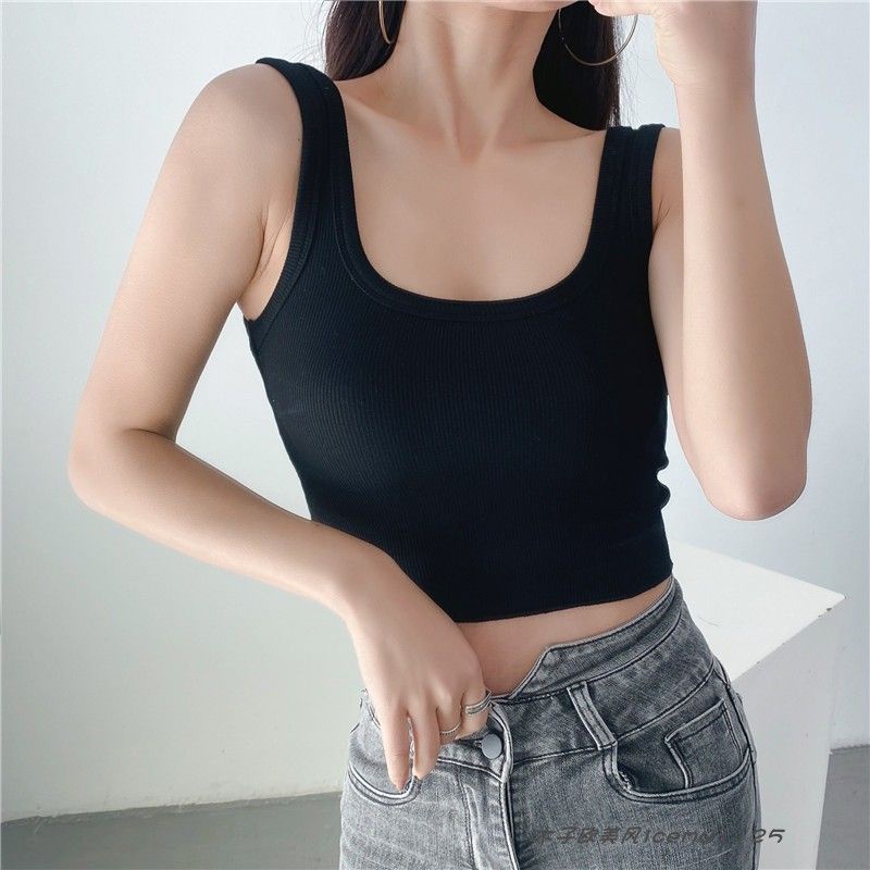 Áo TiCi hai dây thun gân A3 - Nhiều màu hottrend