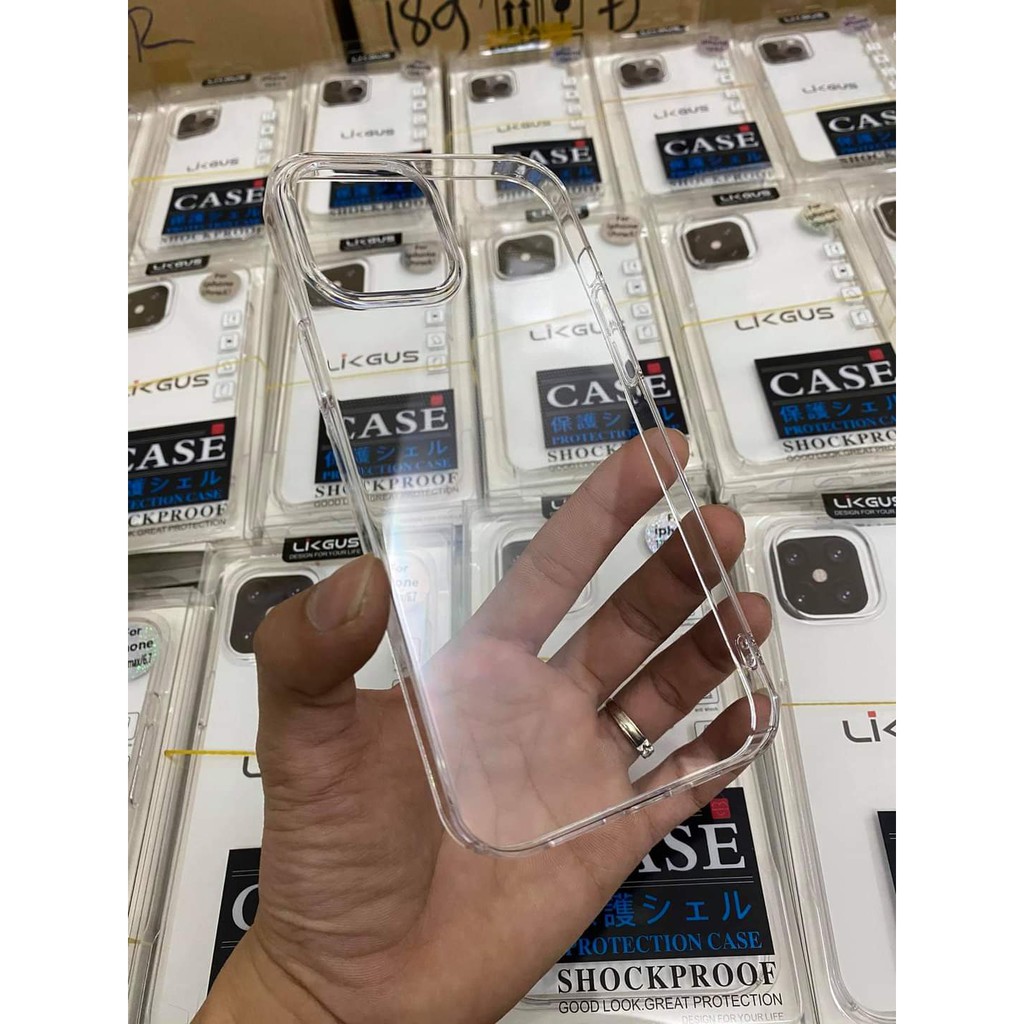 Ốp LIKGUS Trong Cứng Không ố màu dành cho iphone 12 Mini / 12 / 12 Pro / 12 Promax