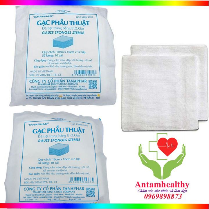 Gạc phẫu thuật Tanaphar - Đã tiệt trùng
