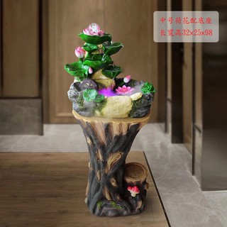 Thác nước phong thủy hoa sen size trung bình