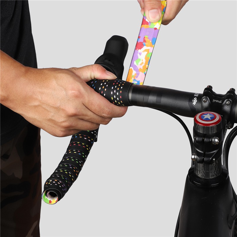 Băng Quấn Tay Lái Xe Đạp WEST BIKING Mềm Với 2 Đầu Chặn Cho Xe Đạp Leo Núi