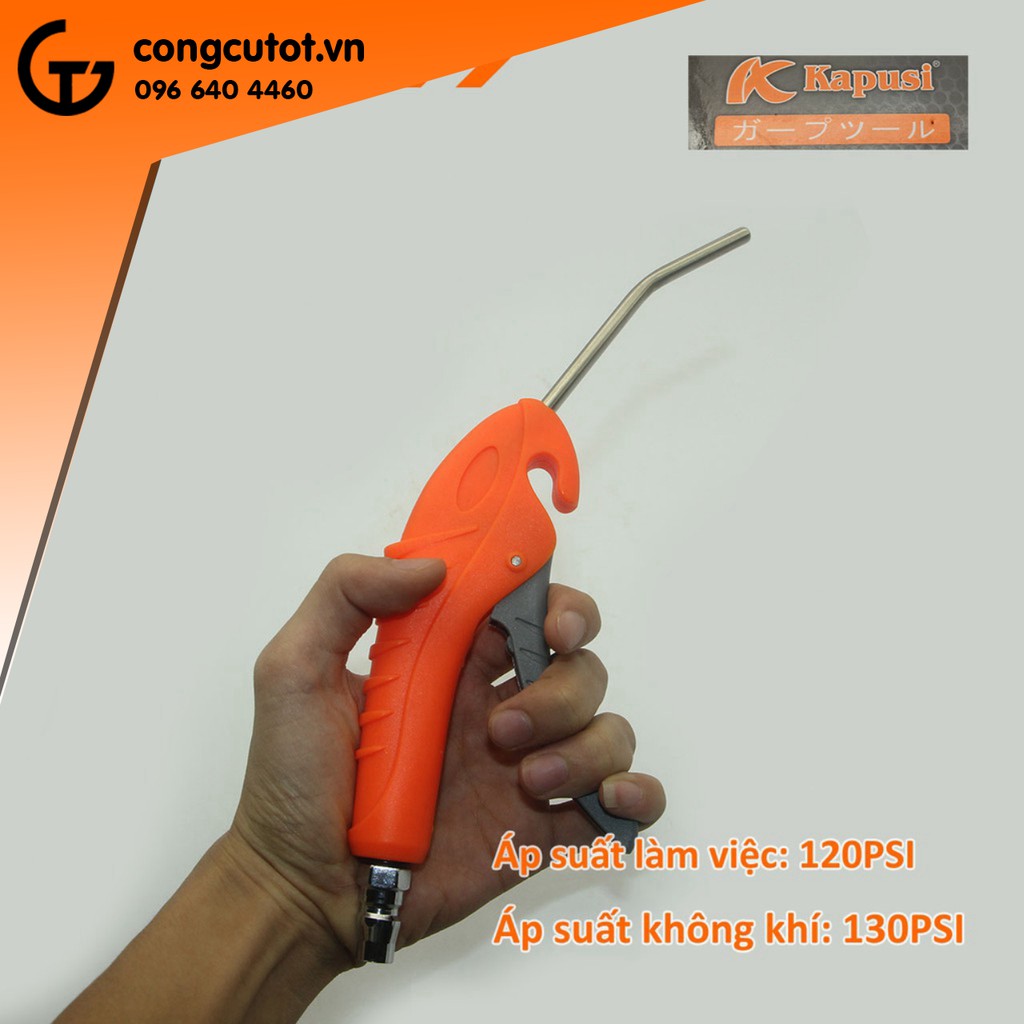 Súng xịt hơi xì khô thân nhựa mỏ ngắn Kapusi K1015