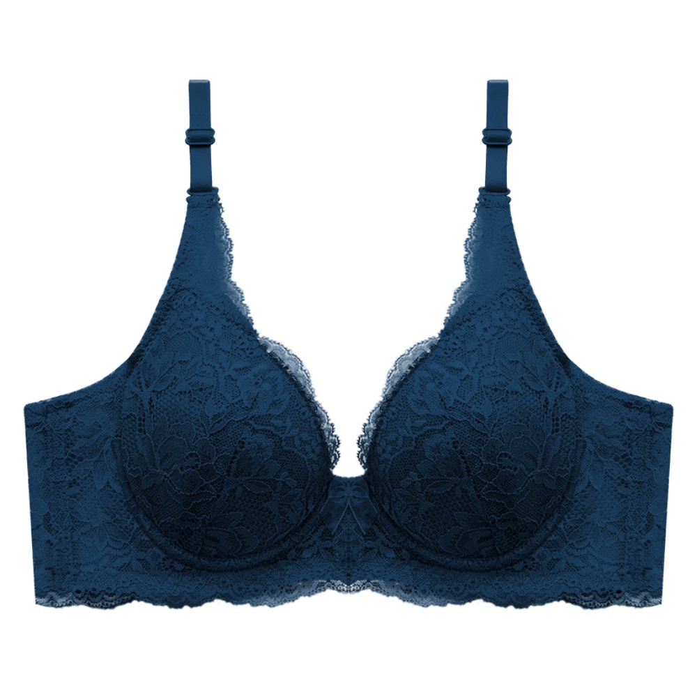 Áo lót không gọng mềm mại thoáng khí phối ren có thể điều chỉnh thời trang gợi cảm cho nữ