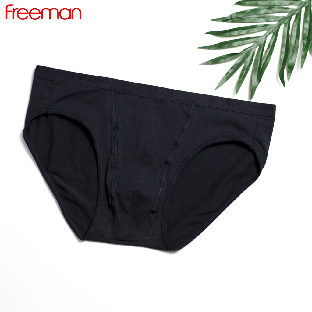 Quần lót nam Freeman chất liệu cotton thấm hút mồ hôi tốt, thun lưng bản nhỏ thoải mái [Combo 3] 6045