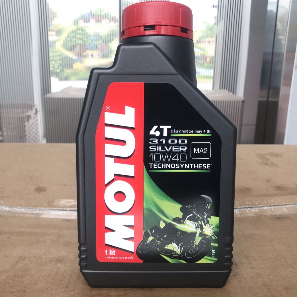 Dầu nhớt Motul 3100 Silver 4T 10W40 0.8L, 1L dầu nhớt motul xe số cao cấp chính hãng