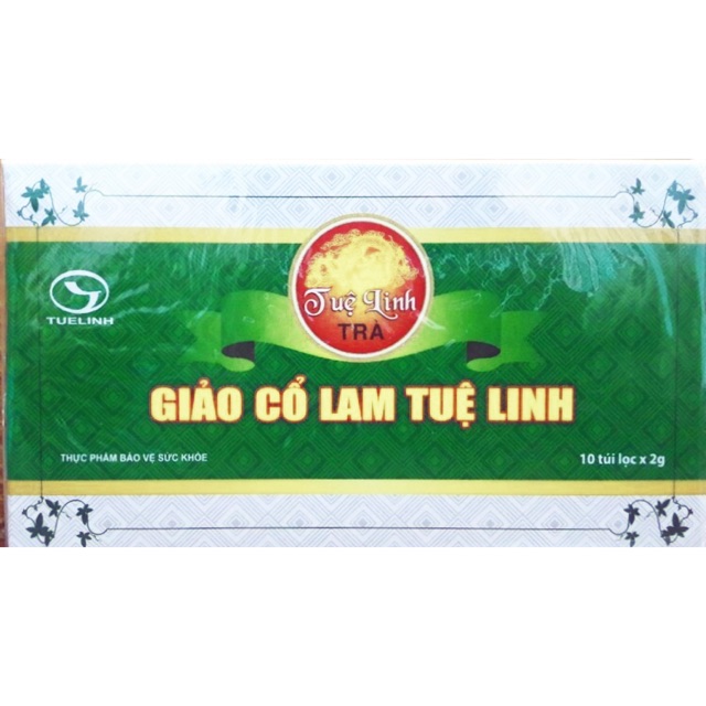 Chính hãng trà giảo cổ lam Tuệ Linh- hộp 10 gói-ổn định huyết áp, đường huyết; máu mỡ