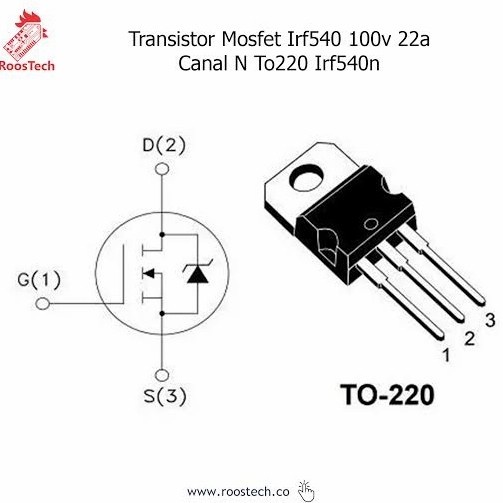IRF 540N IRF540 IRF540N Mosfet 33A 100V N-Channel To-220 Transistor Mlc3