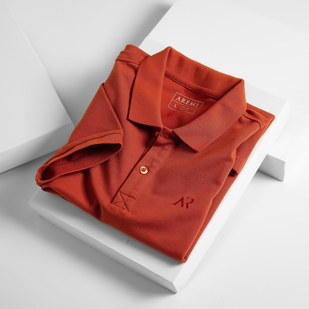 Áo Polo Nam có cổ thêu AR ngực phong cách trẻ trung chất cotton cá sấu dày dặn mặc thoáng mát