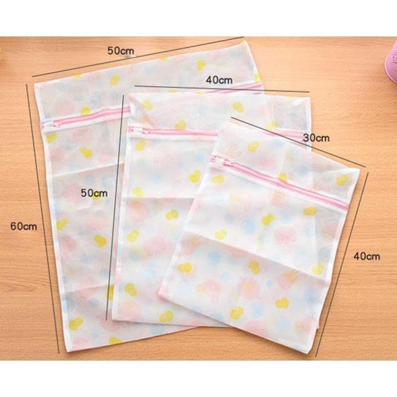 SET 5 TÚI GIẶT QUẦN ÁO, ĐỒ LÓT HOA VĂN ĐỦ KÍCH THƯỚC ( tuyển khách sỉ)